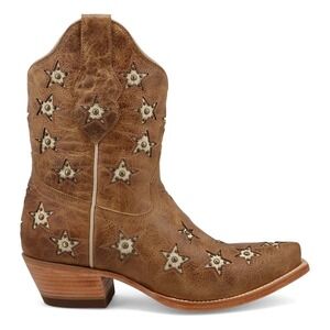 NEW‎ Black Star Western Boots Womens Marfa Star Inlay Caramel  Sz 10